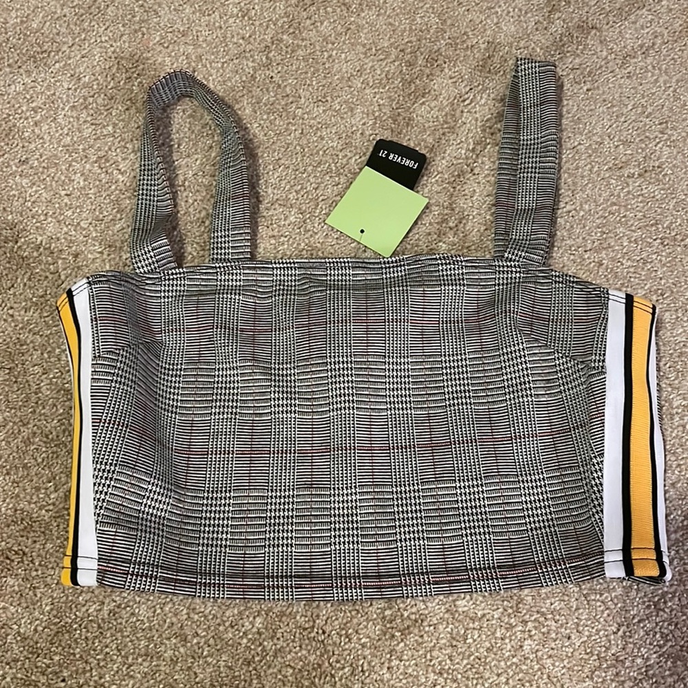 Plaid crop top